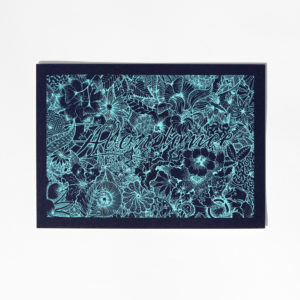 carte abondance bleue turquoise