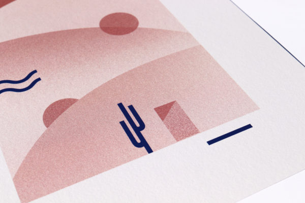 mise en scène du poster dunes roses