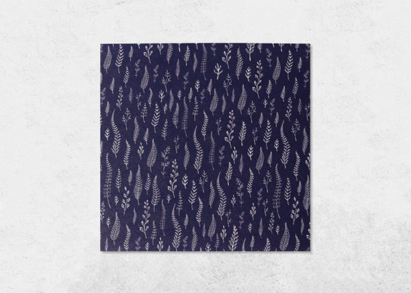 carte foret verticale en couleurs bleu et blanc