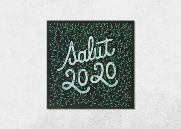 carte de voeux salut 2020