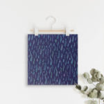 carte foret verticale bleus d'hiver et verts