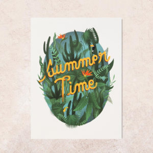 poster summertime imprimé