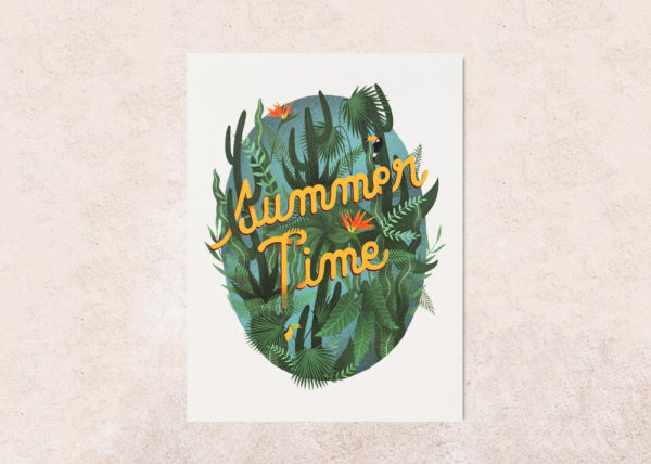 poster summertime imprimé