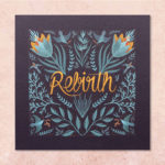 carte rebirth bleue et or