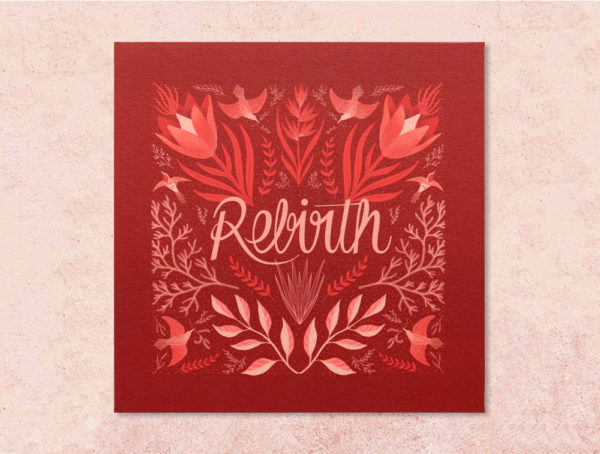 carte rebirth folk rouge