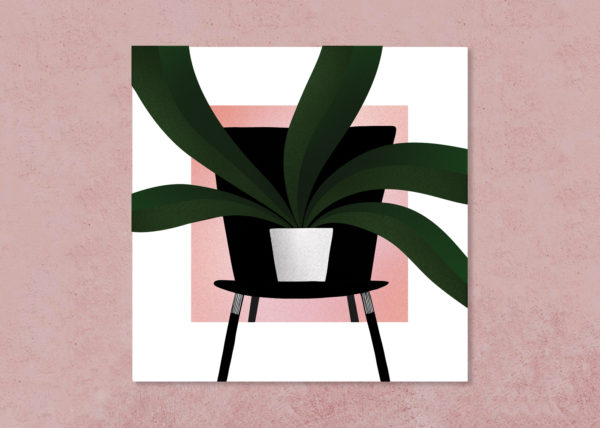 carte illustrée la chaise