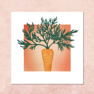 carte illustrée de carotte