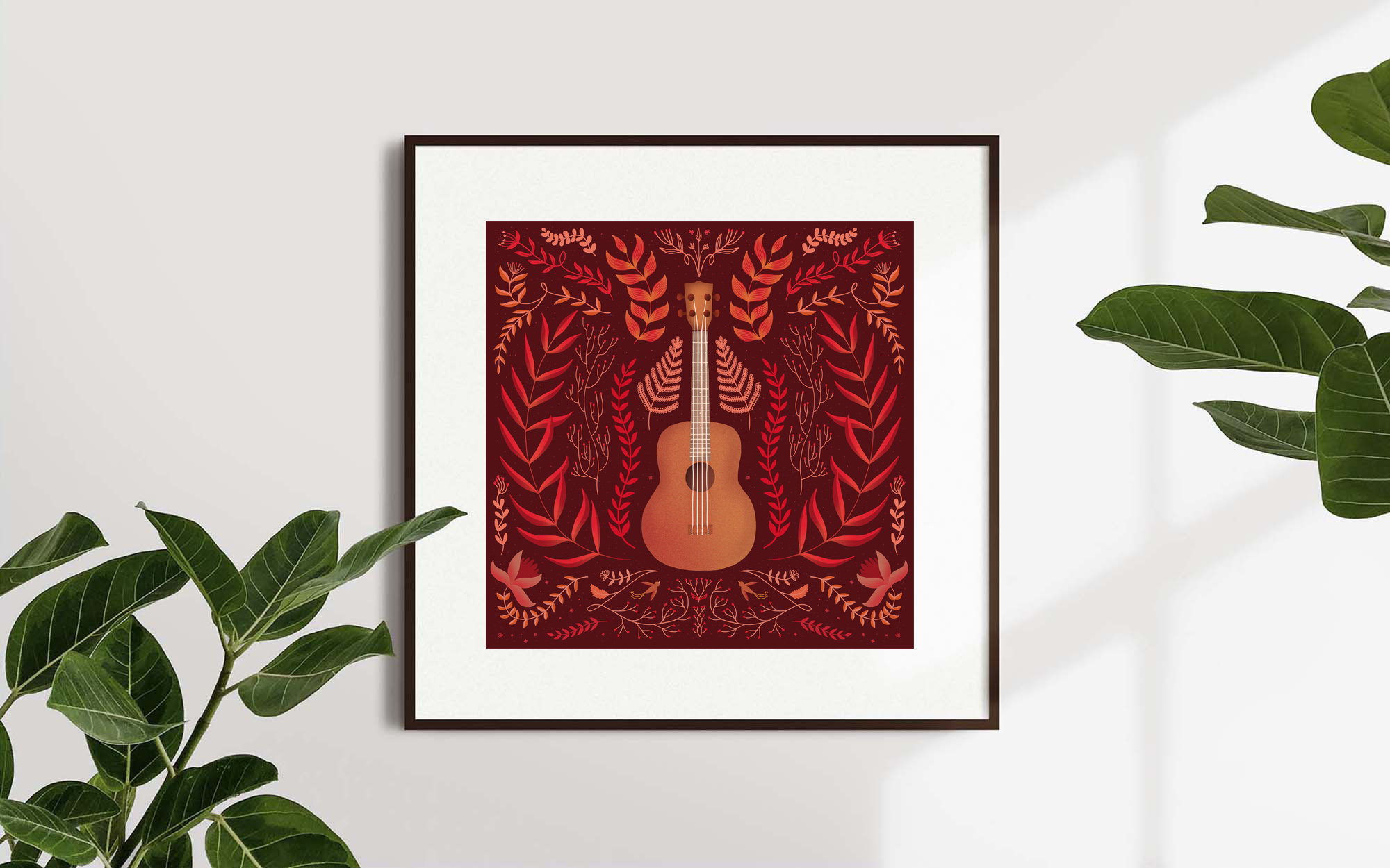 poster guitare folk